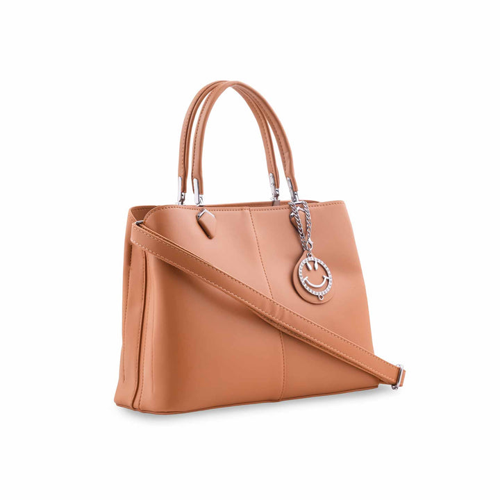 Beige Formal Hand Bag For Ladies P36557