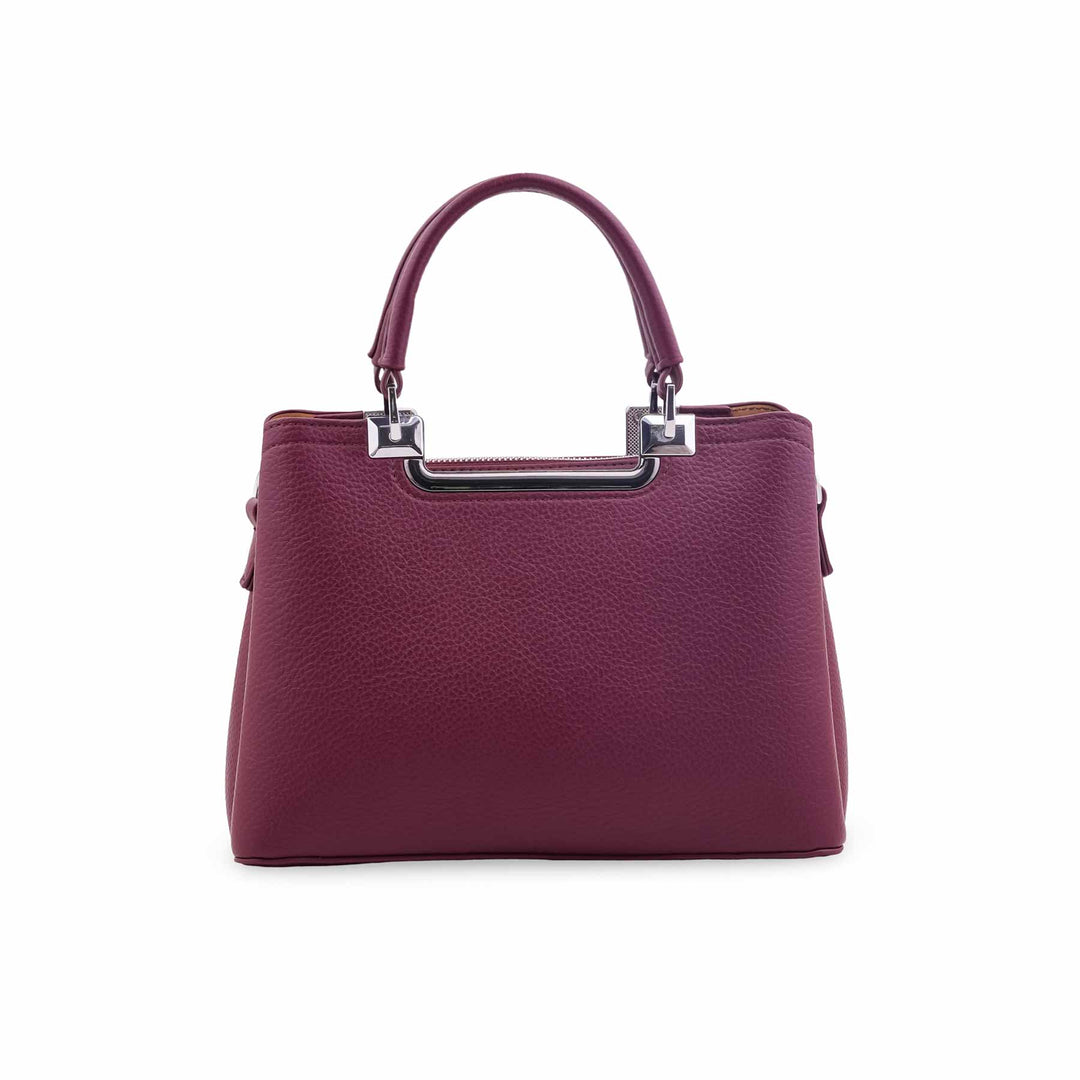 Maroon Formal Hand Bag For Ladies P36558