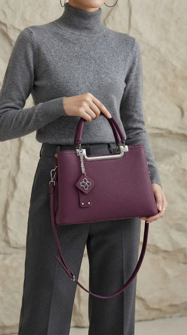 Maroon Formal Hand Bag For Ladies P36558