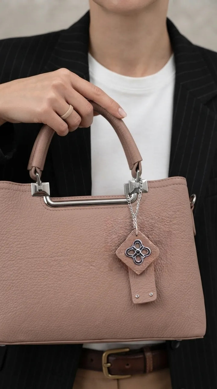 Beige Formal Hand Bag For Women P36558