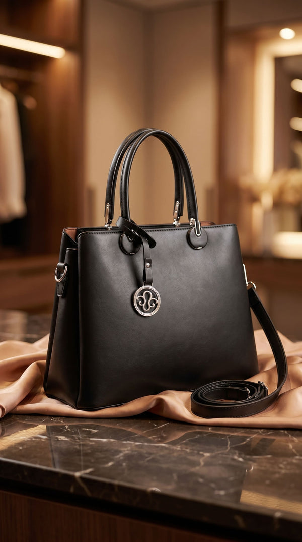 Black Formal Hand Bag For Ladies P36561