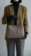 Grey Formal Hand Bag For Ladies P36561