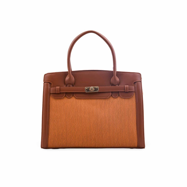 Brown Formal Hand Bag For Ladies P36565