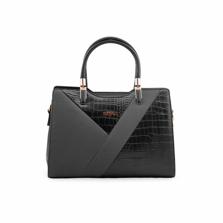 Black Formal Hand Bag For Ladies P36568
