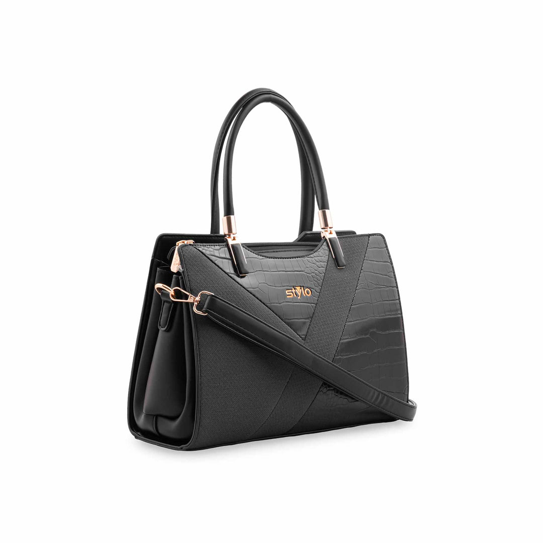 Black Formal Hand Bag For Ladies P36568