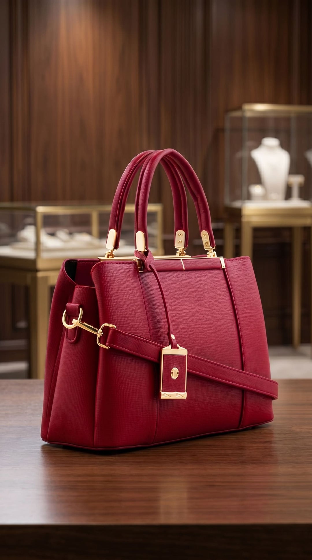 Red Formal Hand Bag For Ladies P36573