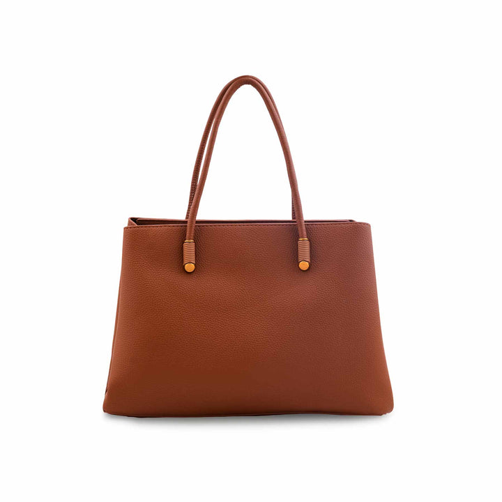 Brown Formal Hand Bag For Ladies P36591