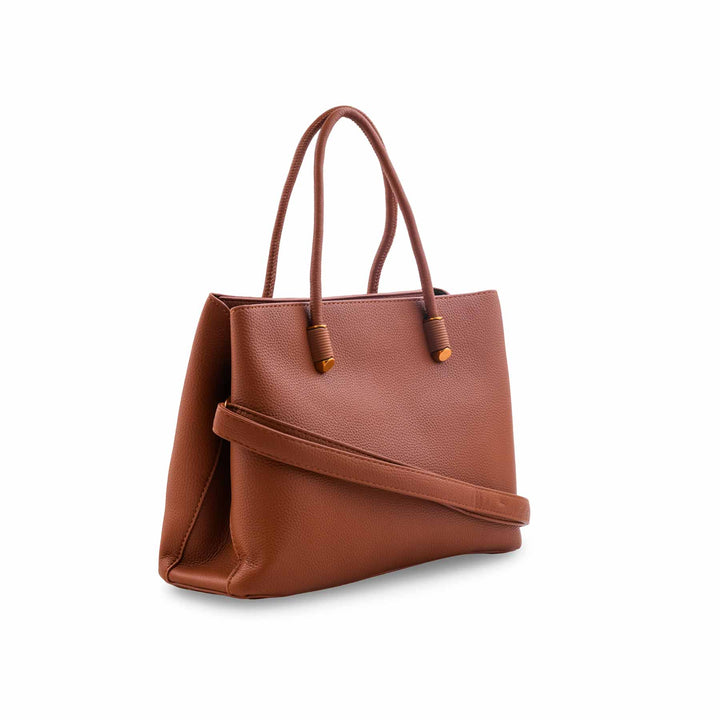 Brown Formal Hand Bag For Ladies P36591