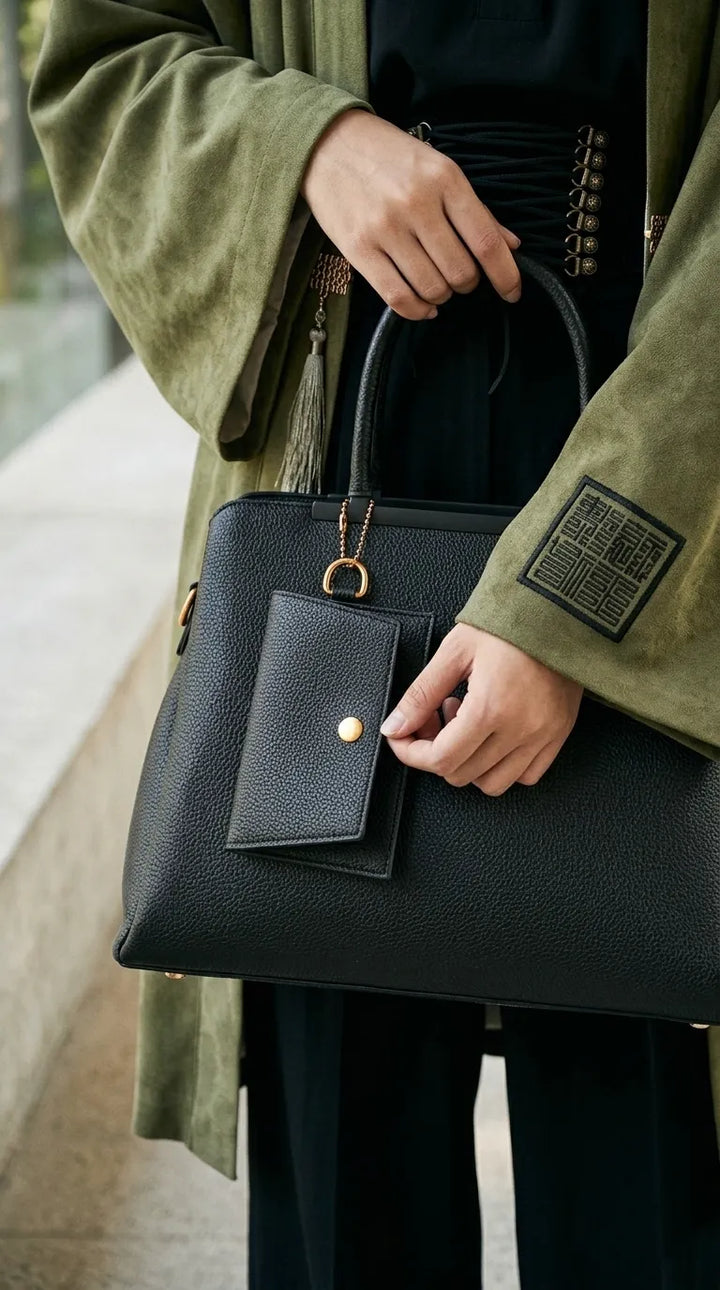 Black Formal Hand Bag For Ladies P36597