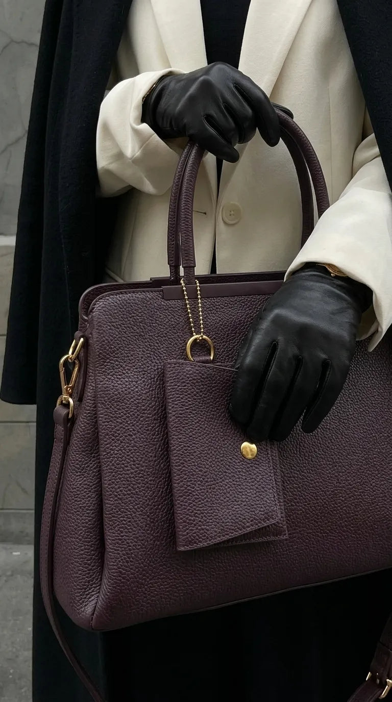 Brown Formal Hand Bag For Ladies P36597