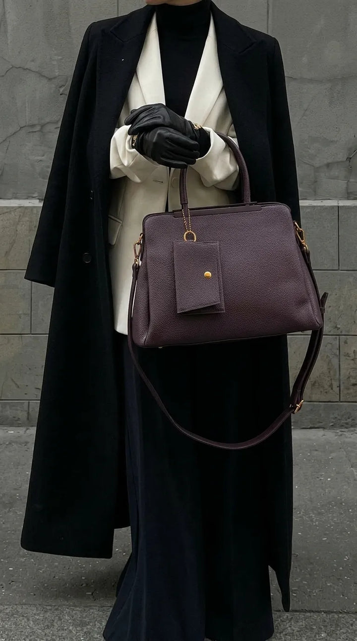 Brown Formal Hand Bag For Ladies P36597