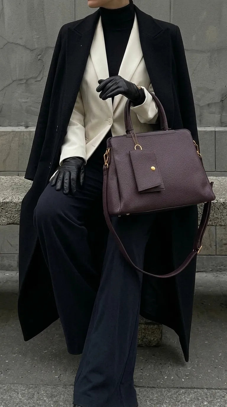 Brown Formal Hand Bag For Ladies P36597