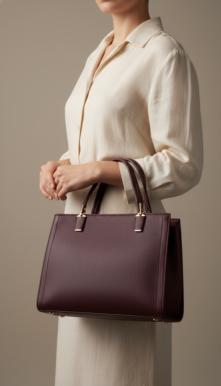 Fuchsia Formal Hand Bag For Women P36600