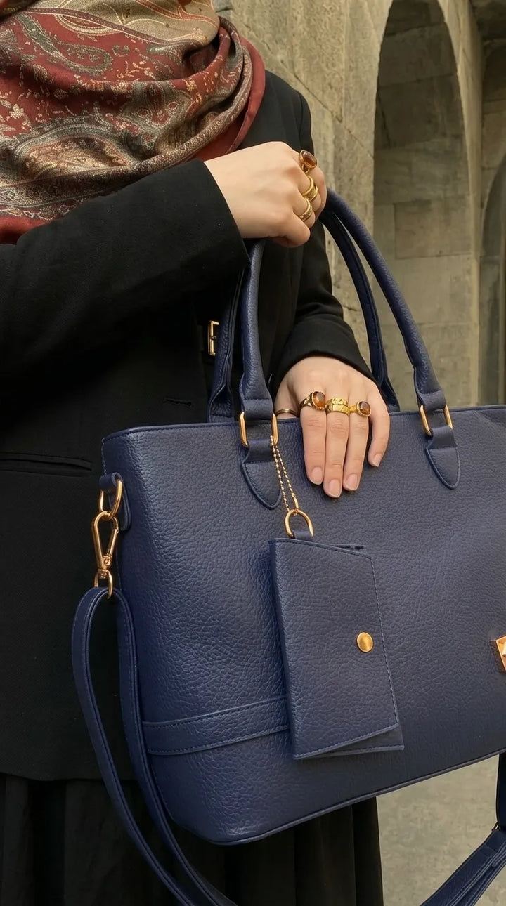 Navy Formal Shoulder Bag For Ladies P36602