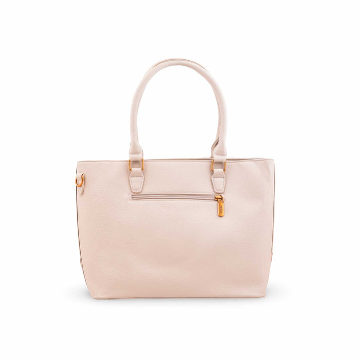 Beige Formal Shoulder Bag For Ladies P36602