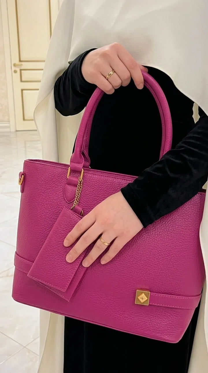 Fuchsia Formal Shoulder Bag For Ladies P36602