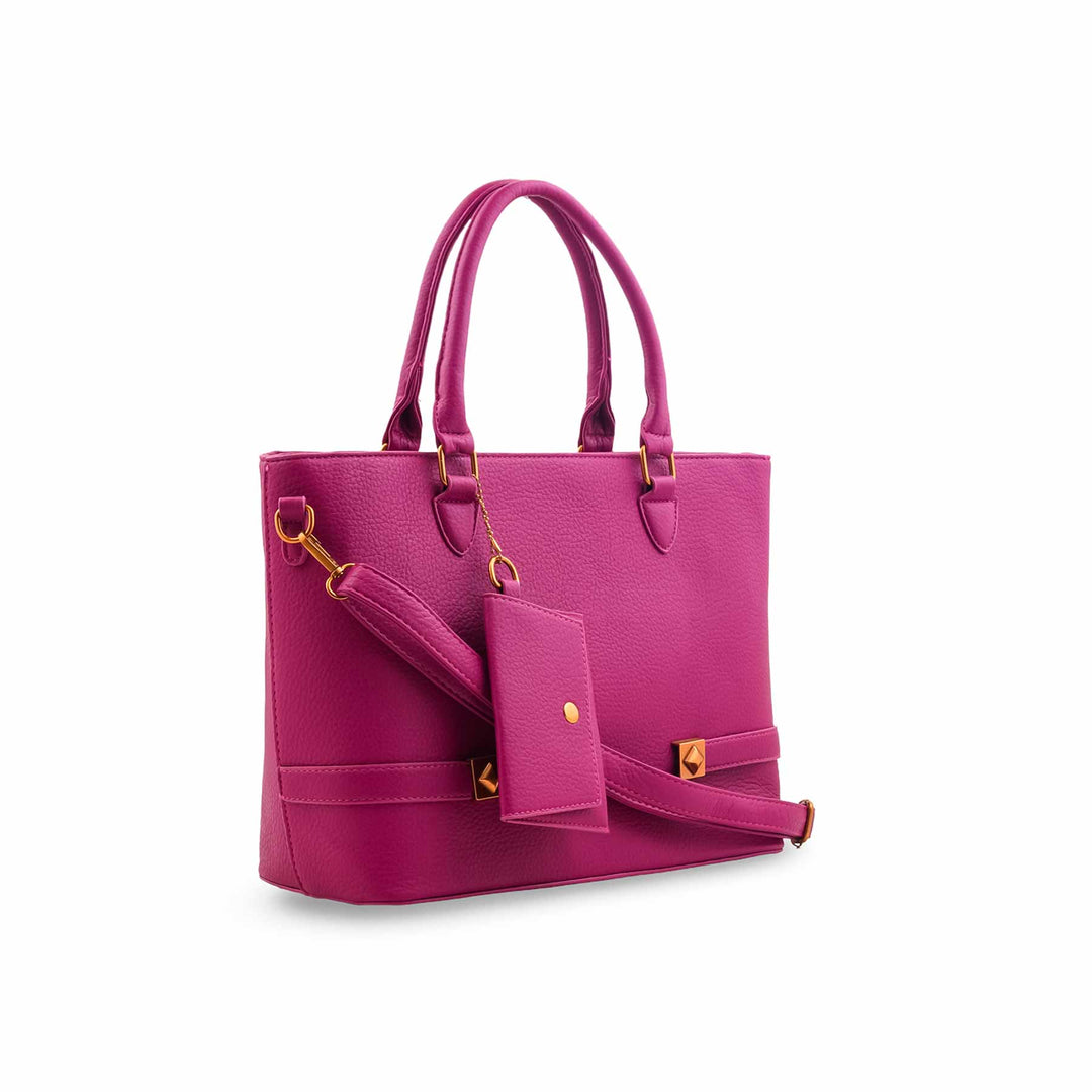 Fuchsia Formal Shoulder Bag For Ladies P36602