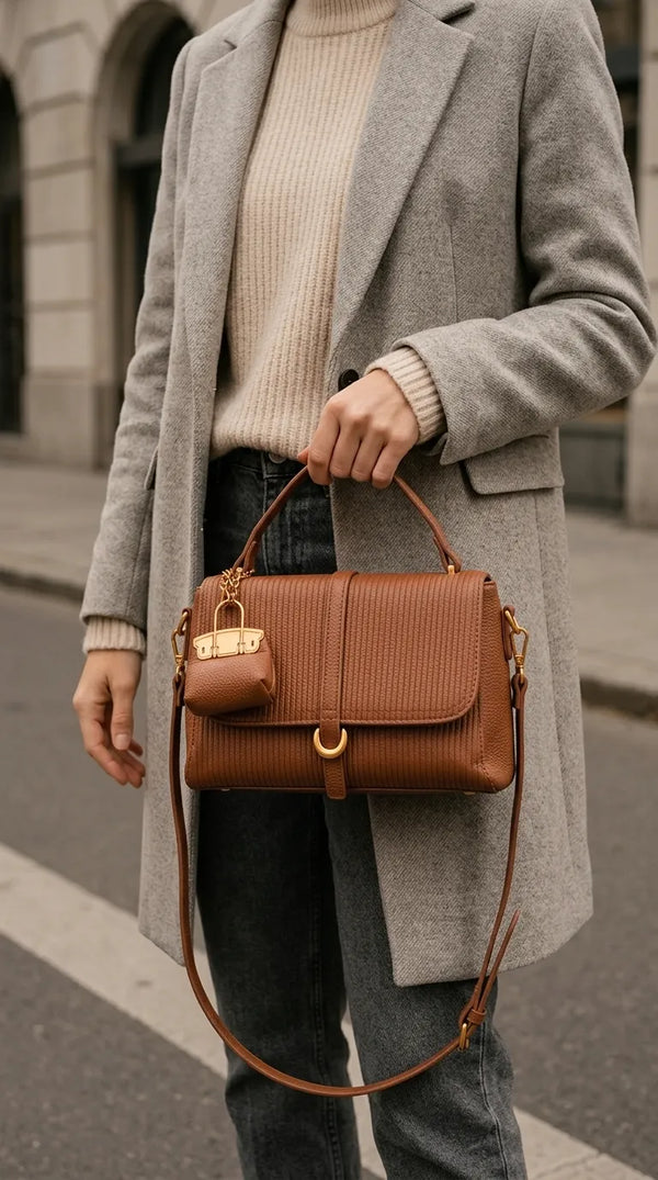 Brown Formal Hand Bag For Women P36609