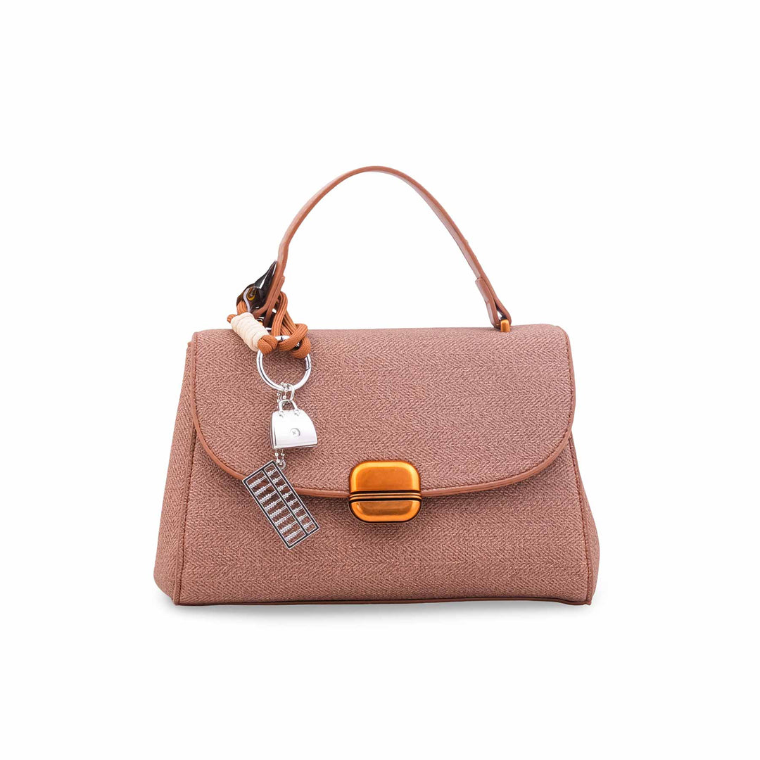 Coffee Formal Hand Bag For Women P36610