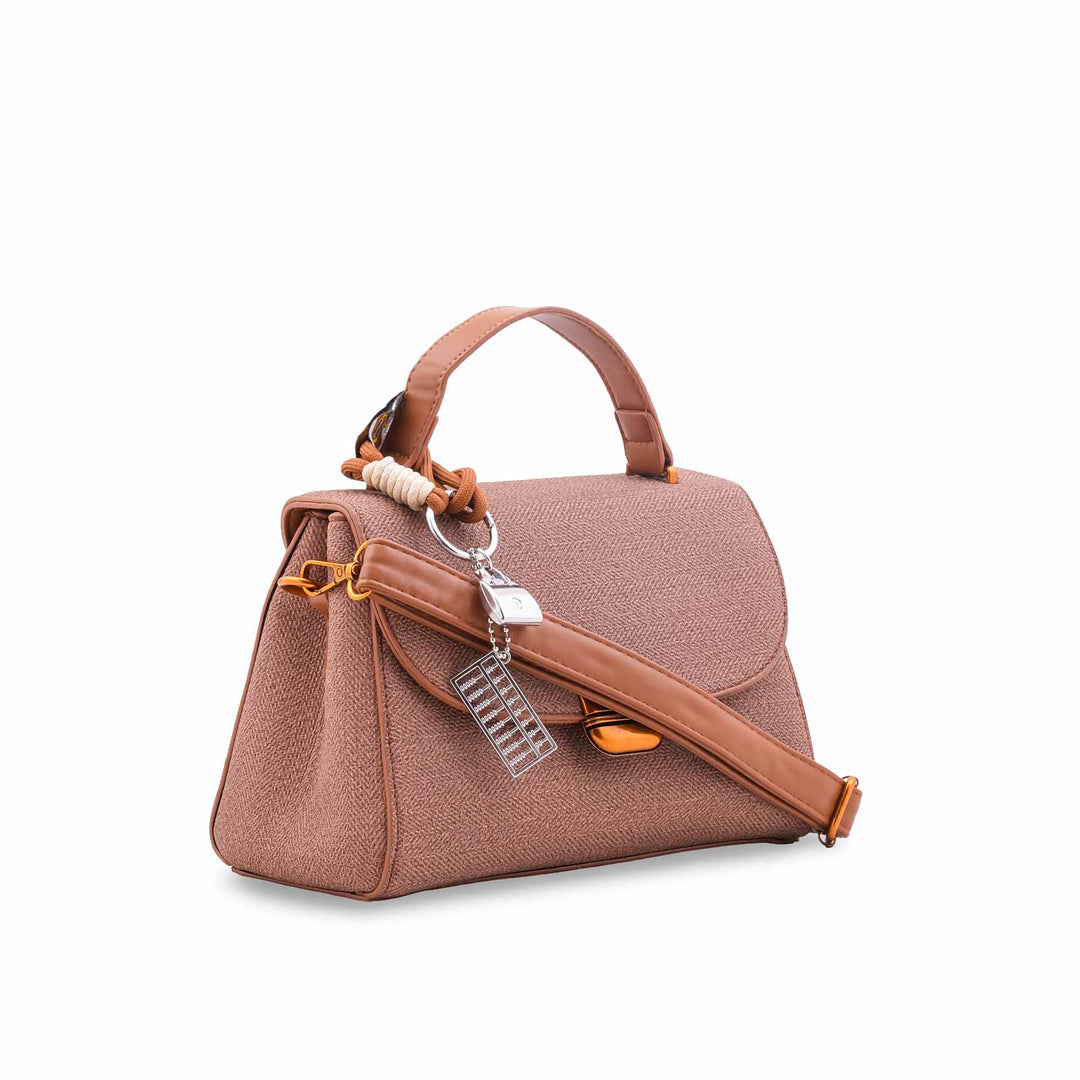 Coffee Formal Hand Bag For Women P36610