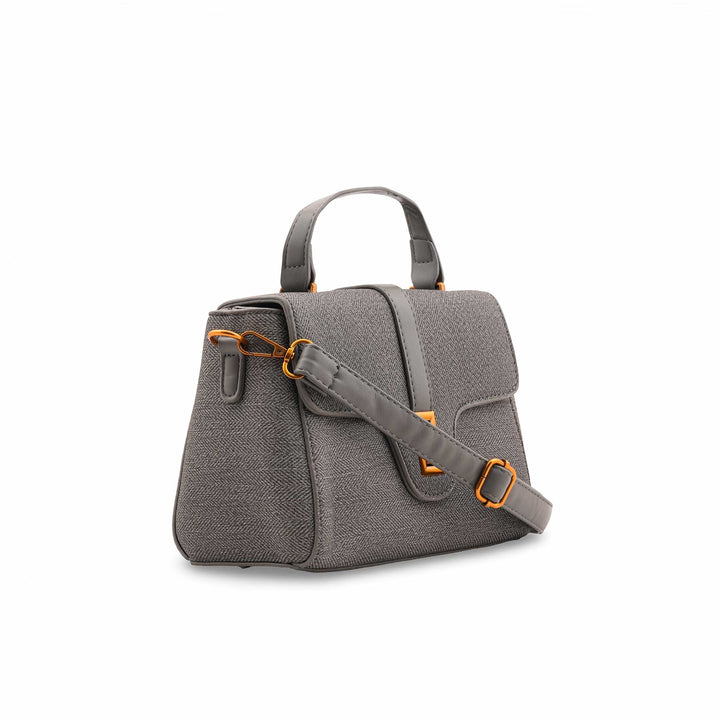 Grey Formal Hand Bag For Ladies P36611