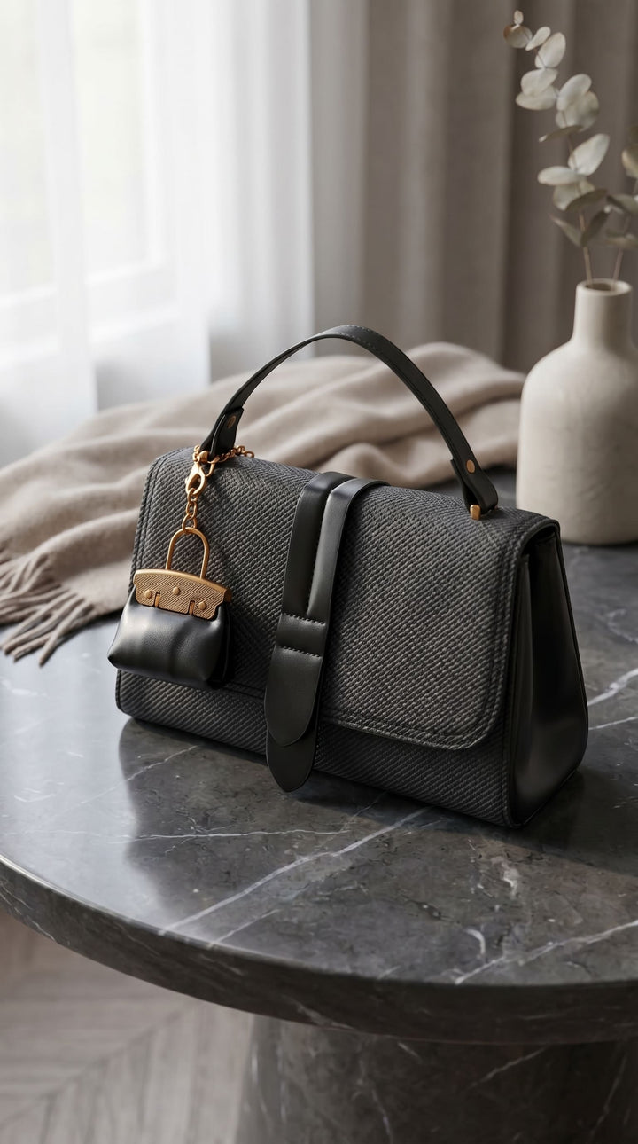 Black Formal Hand Bag For Ladies P36612