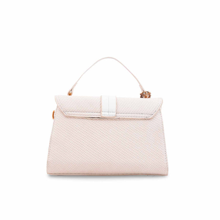 White Formal Hand Bag For Ladies P36612