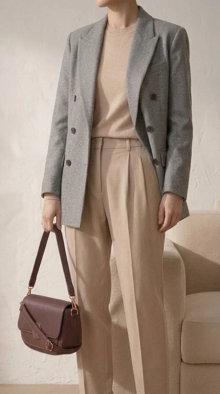 Coffee Formal Shoulder Bag For Women P36615