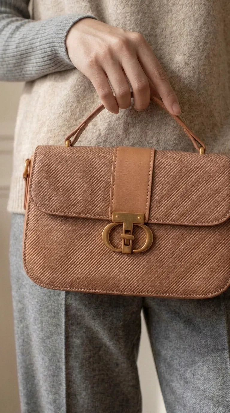 Brown Formal Shoulder Bag For Ladies P36616