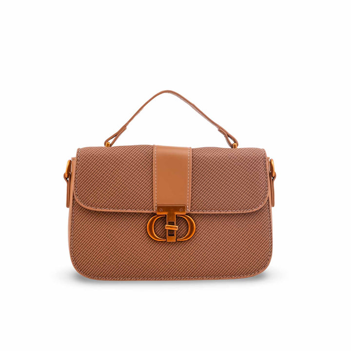 Brown Formal Shoulder Bag For Ladies P36616