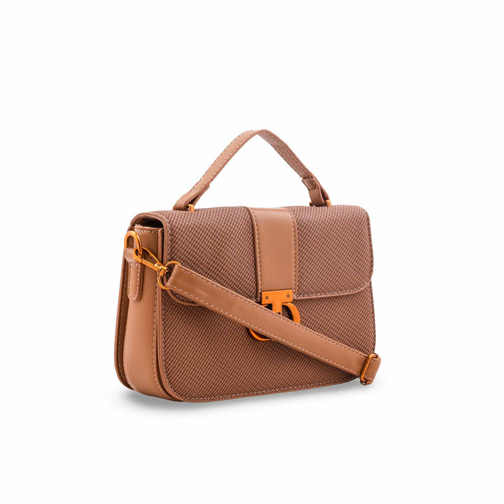 Brown Formal Shoulder Bag For Ladies P36616