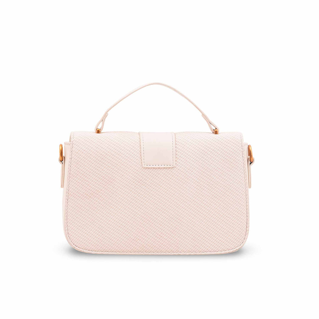 Beige Formal Shoulder Bag For Ladies P36616