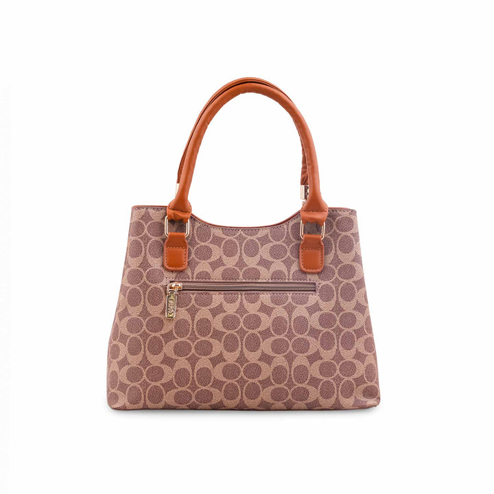 Beige Formal Hand Bag For Ladies P36621
