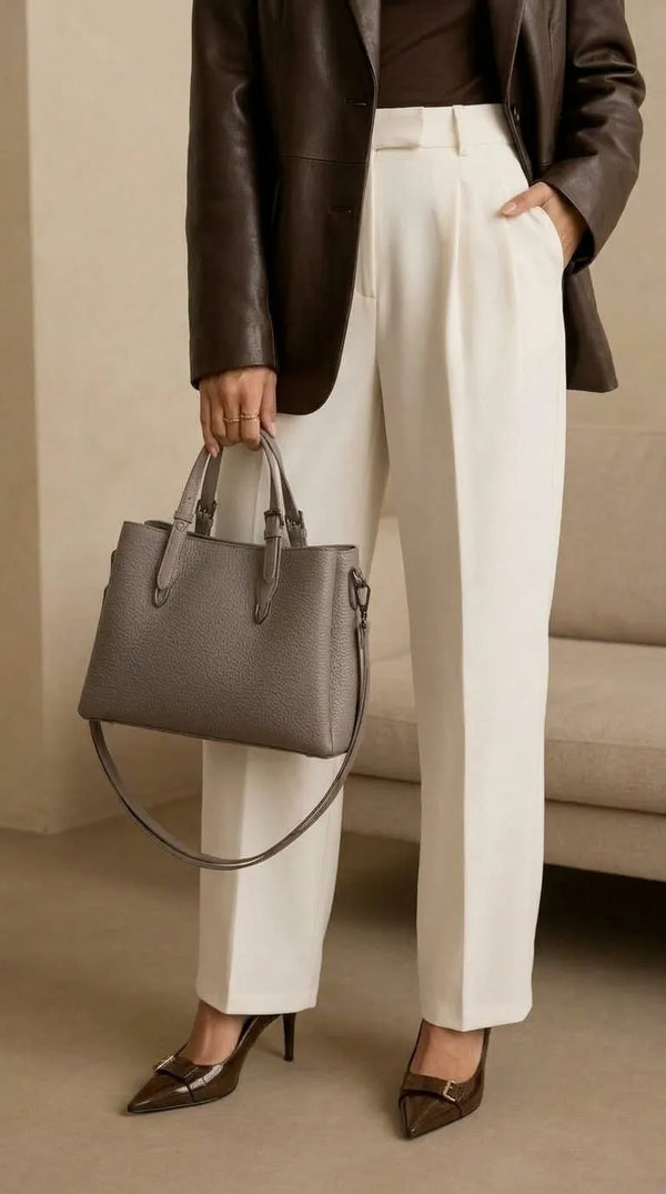 Grey Formal Hand Bag For Women P36649