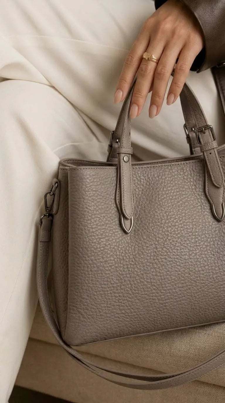 Grey Formal Hand Bag For Women P36649