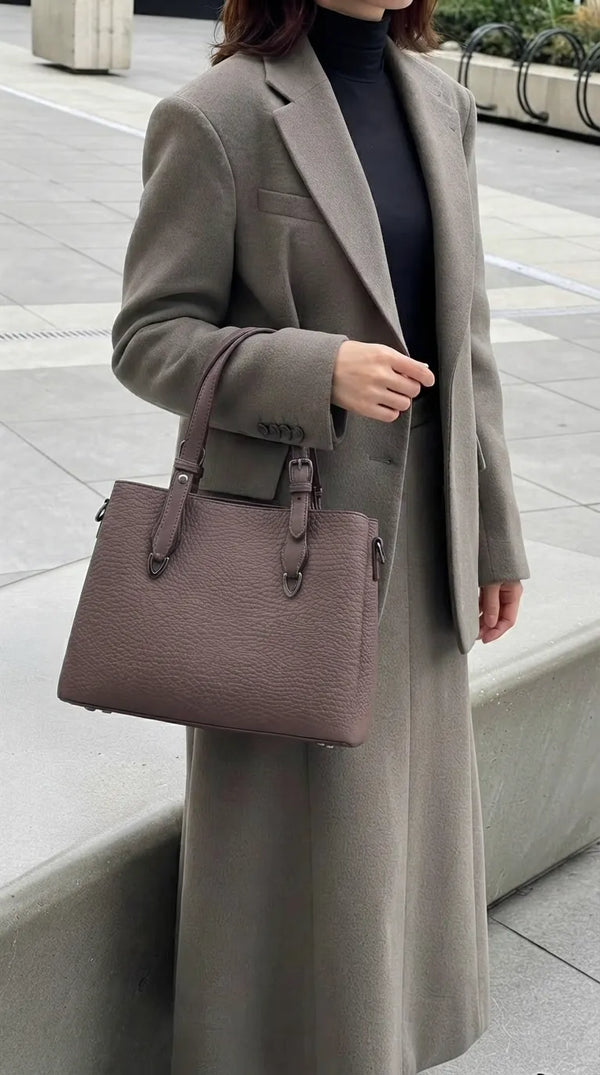 Coffee Formal Hand Bag For Women P36649