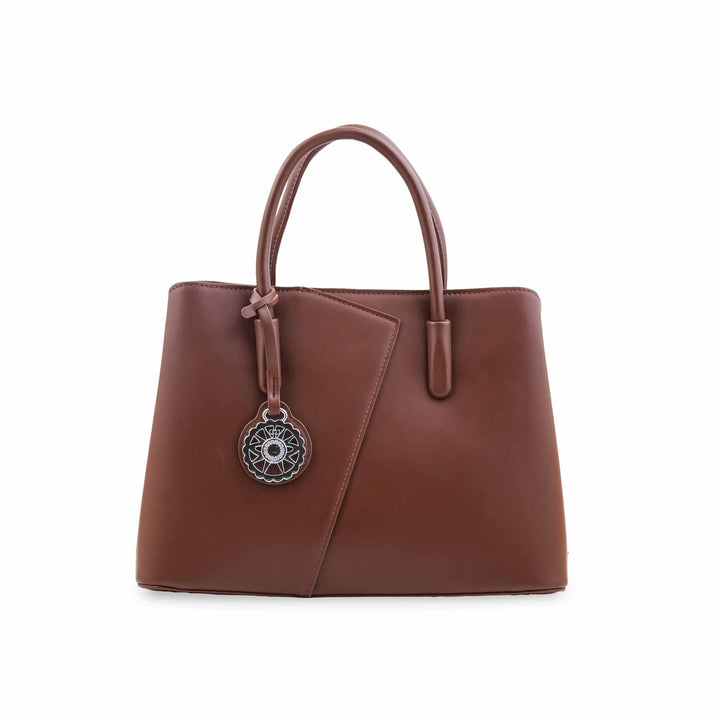 Coffee Formal Hand Bag For Women P36650