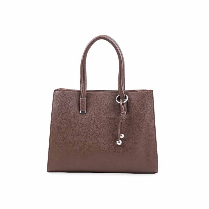 Coffee Formal Hand Bag For Women P36651
