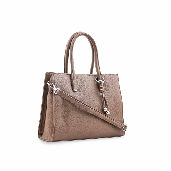 Beige Formal Hand Bag For Women P36651