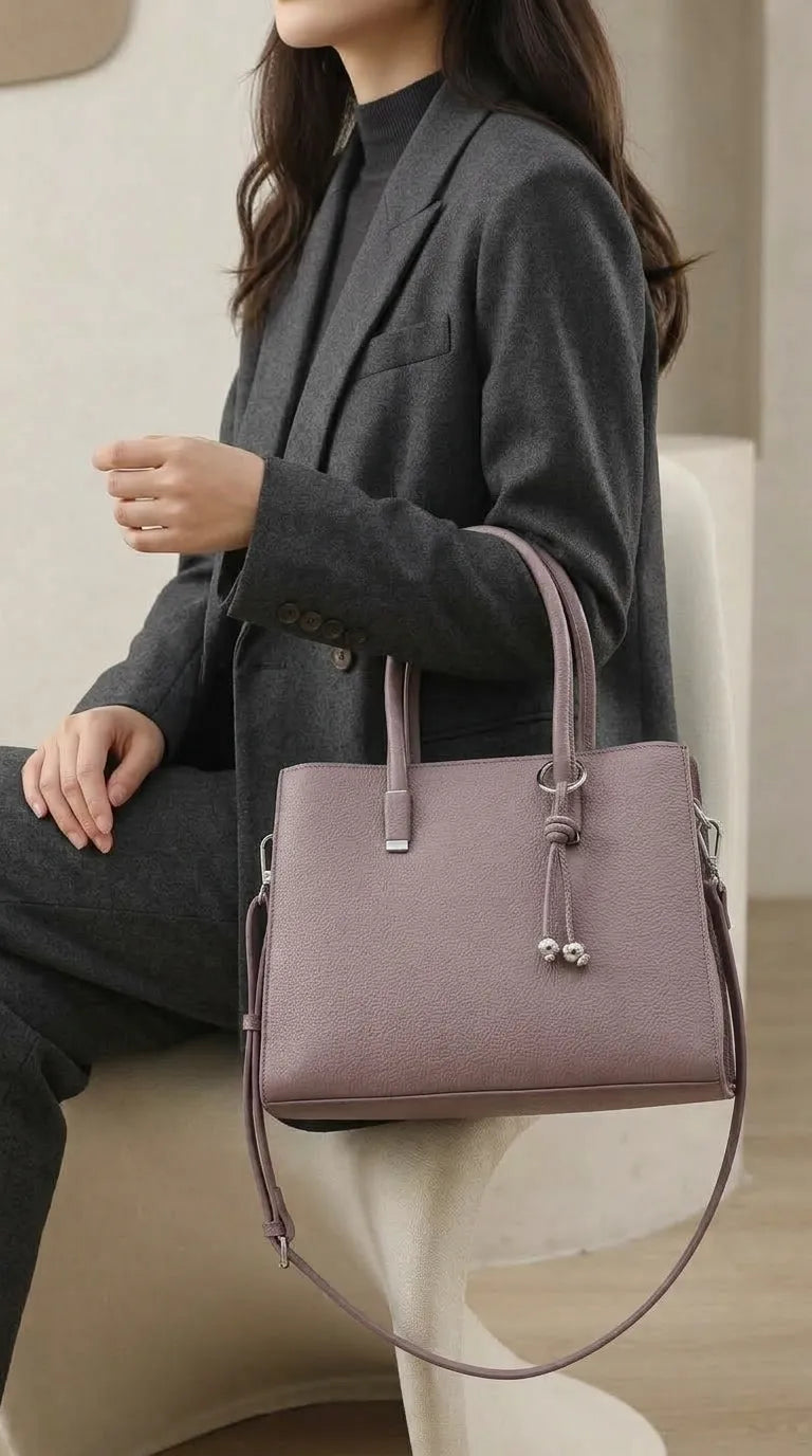 Purple Formal Hand Bag For Women P36651