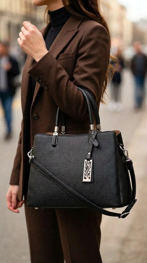 Black Formal Hand Bag For Women P36652