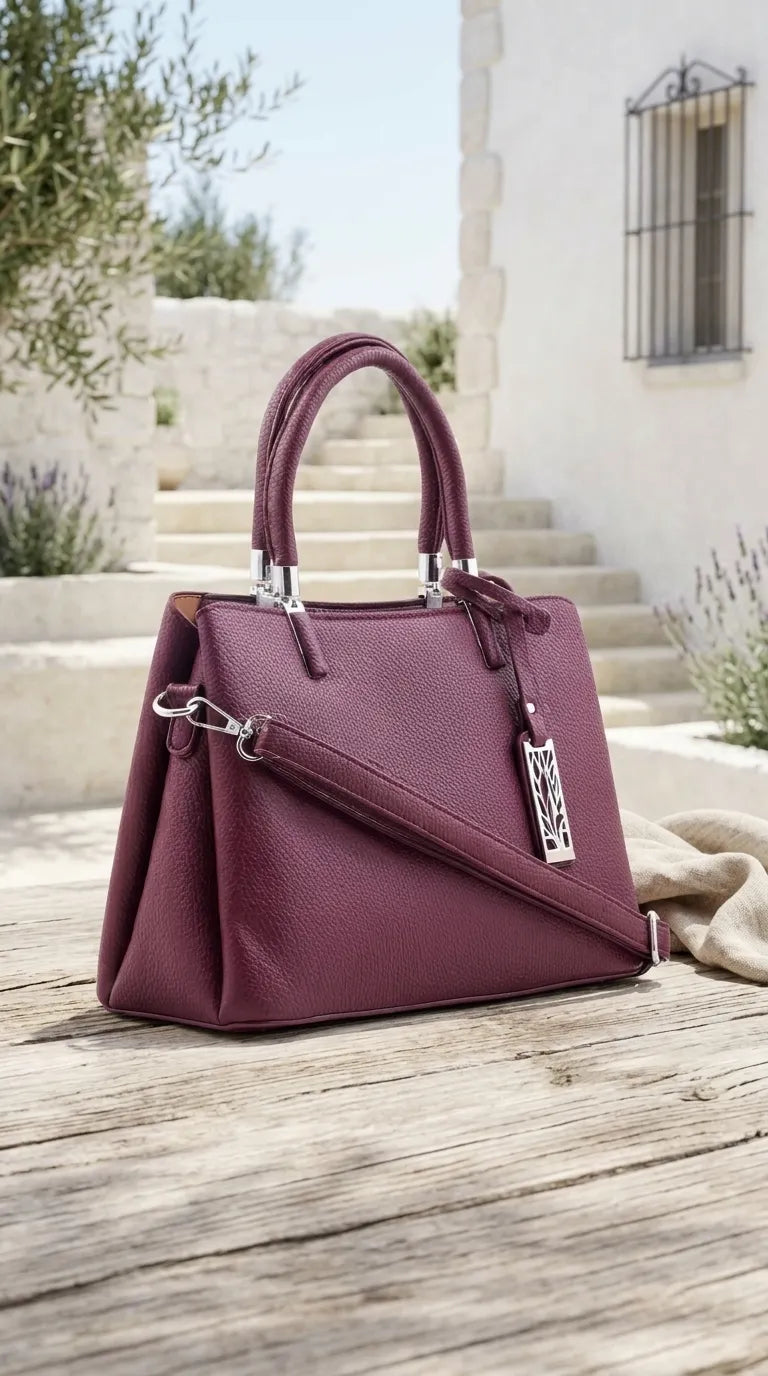 Maroon Formal Hand Bag For Women P36652