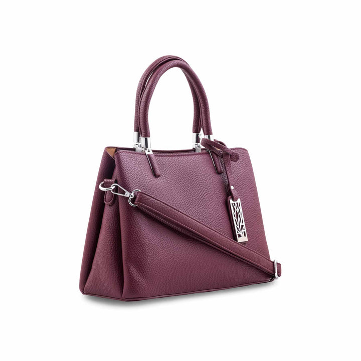 Maroon Formal Hand Bag For Women P36652