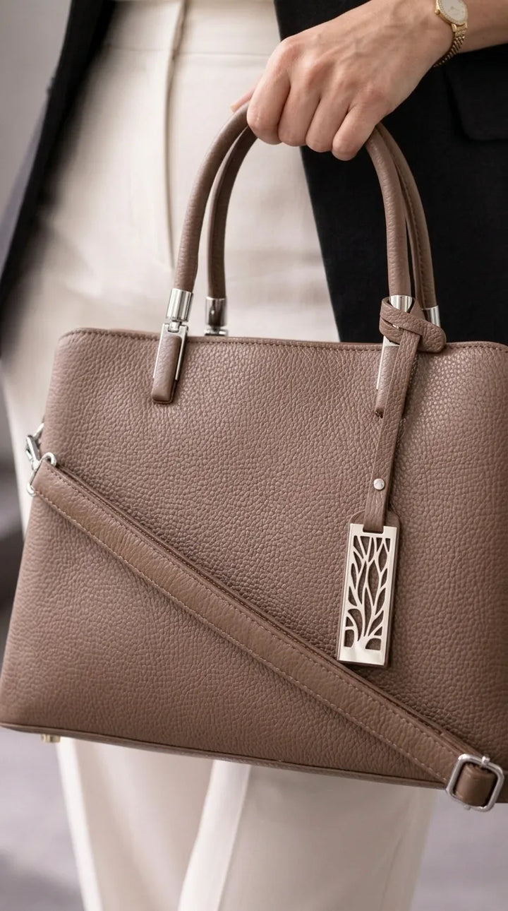 Beige Formal Hand Bag For Women P36652