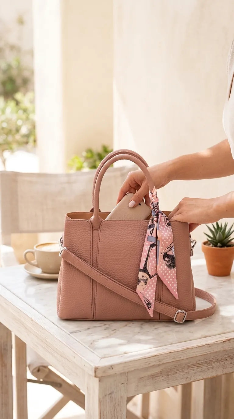 Pink Formal Hand Bag For Women P36653