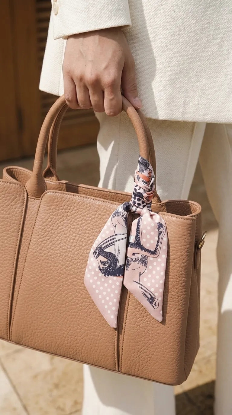 Khaki Formal Hand Bag For Women P36653