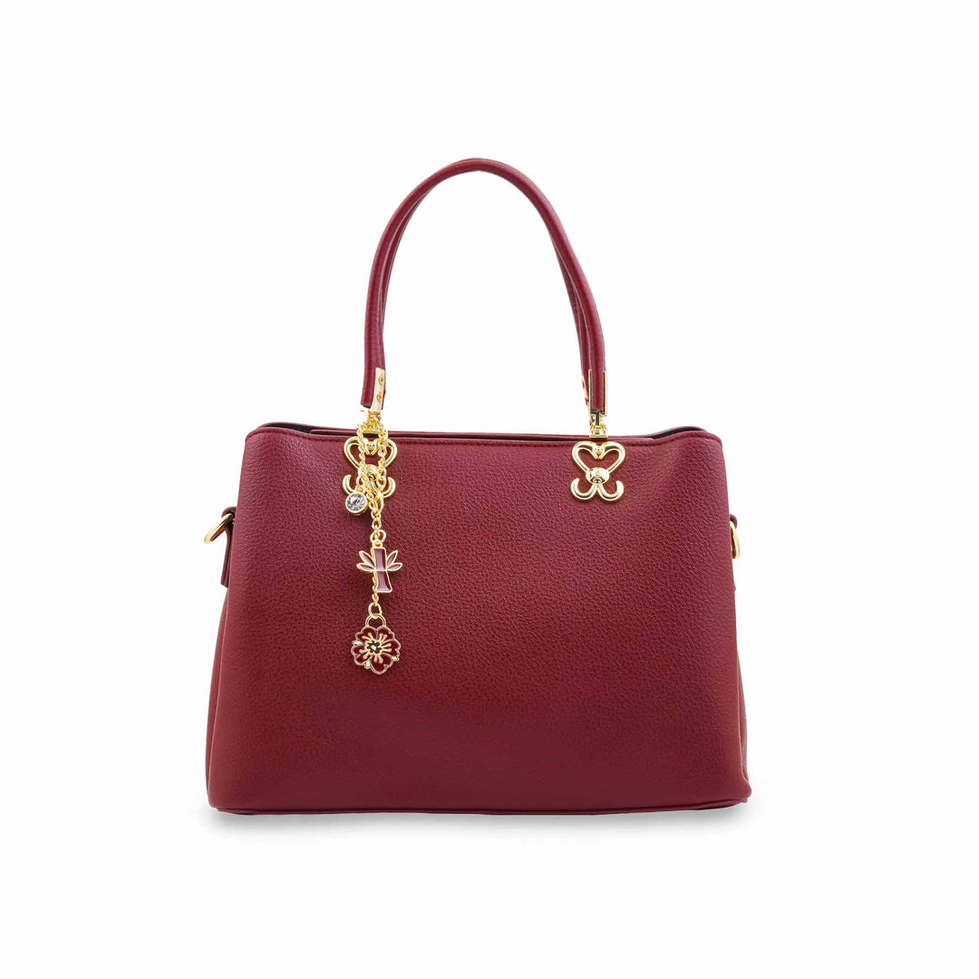 Maroon Formal Hand Bag For Women P36654