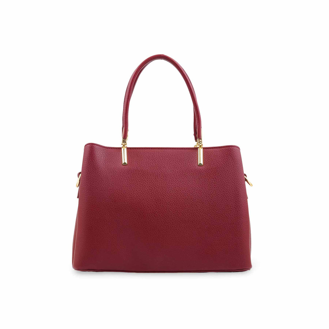 Maroon Formal Hand Bag For Women P36654
