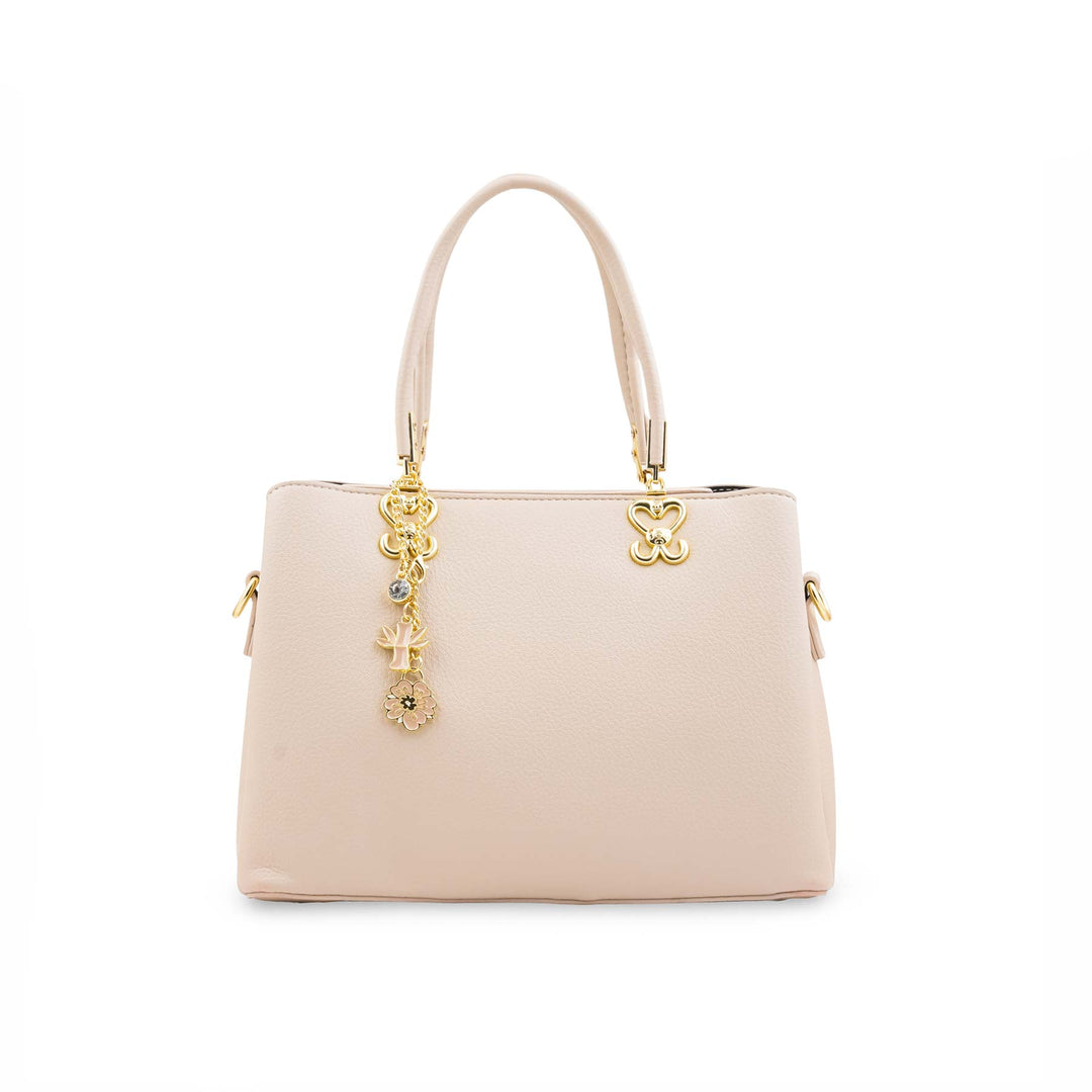 Cream Formal Hand Bag For Women P36654