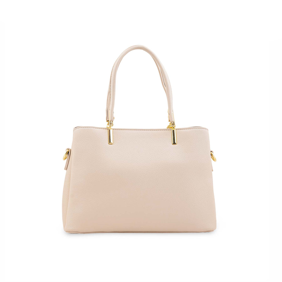 Cream Formal Hand Bag For Women P36654